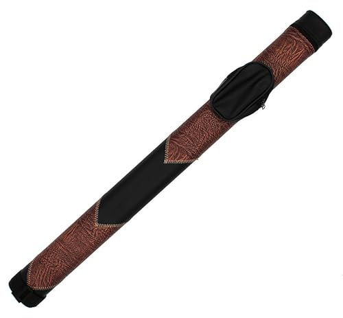 BILMAG Billard Pool Queue Köcher Tasche Queueköcher, Cue Player II, 1/1, 82 cm (Schwarz - Bronze)