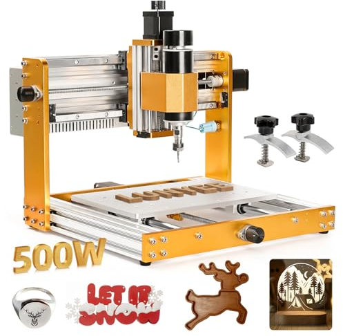 Lunyee 3018 Pro Ultra Fresatrice CNC interamente in metallo da 500 W, Interruttori di limite della Fresatrice per incisore a 3 assi aggiornati e Arresto di emergenza con controllo offline GRBL per me