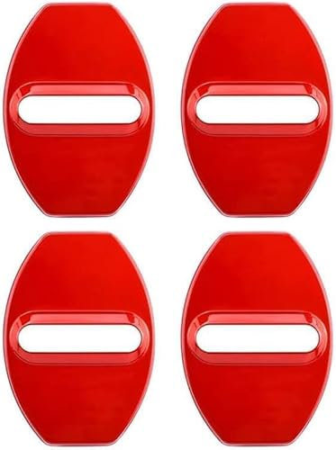 CXNO 4Pcs Couverture Serrure Porte Voiture pour BMW X1 X2 X3 X4 X5 X6 E84 F48 F39 E83 F25 F26 G02 E53 E70 F15 G05 E71 F16, Protection Serrure Acier Inoxydable Garde Loquet Cap Anti-Corrosion