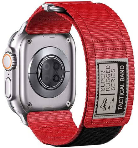 Correa Compatible con Apple Watch Ultra 2/Ultra 49mm 45mm 44mm 42mm, Nylon Sport Correa de Repuesto para Apple Watch Series 9/8/7/6/5/4/3/2/1/SE