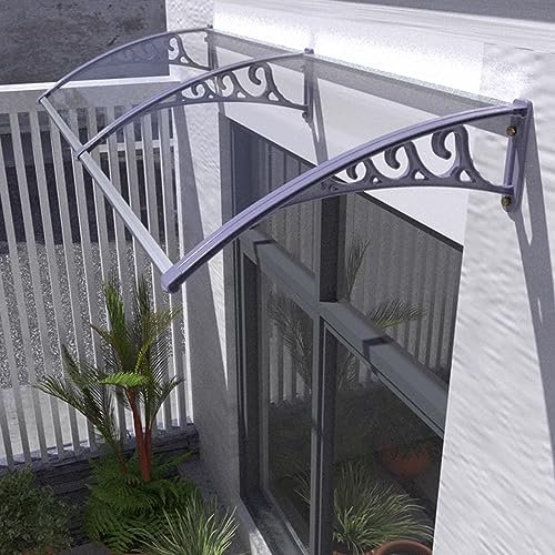 Außenmarkise, Terrassen-/Verandamarkise, transparentes Vordach für die Vordertür, Regenschutzabdeckung für Außenfenster, UV-beständiger Regenschutz, Winddichte Überdachungen, Abdeckung für V