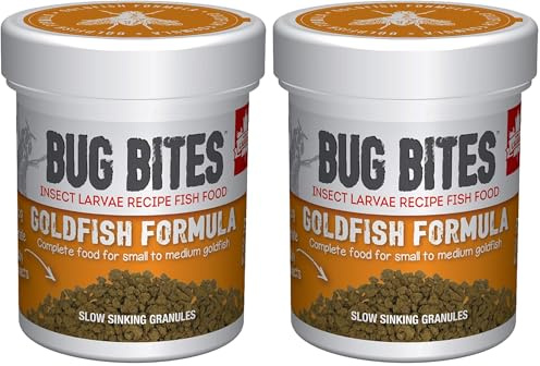 Fluval Bug Bites Goldfish Granule Fish Food 45g (Pack of 2)