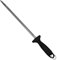 Chabrias Ltd Professional Sharpening Steel, 12 (300mm) - Premium Carbon Steel Honing Rod with Ergonomic Non-Slip Handle Knife Sharpener (Black)