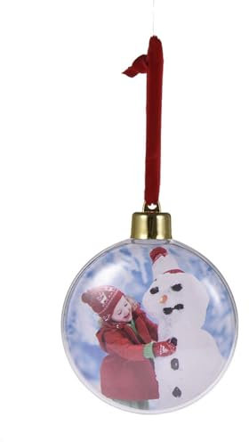 Foto-Ornament – Dekoration für Weihnachtsfotos | Fotokugel zum Aufhängen, Ornamente, Weihnachtskugel, dekorative Ornamente für die Anzeige von Fotos, Dekoration