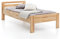 WOODLIVE DESIGN BY NATURE Massivholz-Bett aus Kernbuche, als Seniorenbett geeignet, in Komforthöhe, geöltes Doppelbett mit Kopfteil (160 x 200 cm)