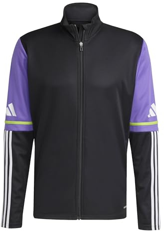 adidas Men's Squadra25 Training Jacket, Black/Purple Rush, M