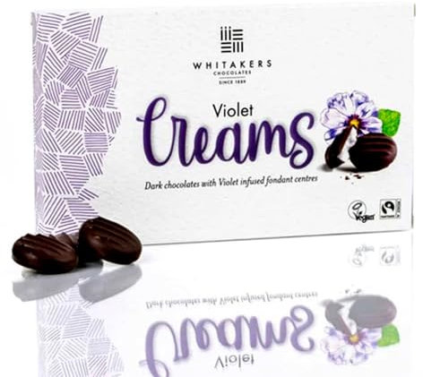 Whittakers Assorted Creams - Variety of Flavors Including - Luxurious Cream - Filled Chocolates (3, Violet Creams 150g)