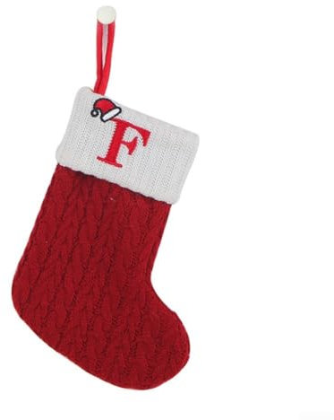 Festlicher roter Strick-Weihnachtsstrumpf mit Schneeflocken-Detail, verleiht Ihrer Einrichtung Charme (F)