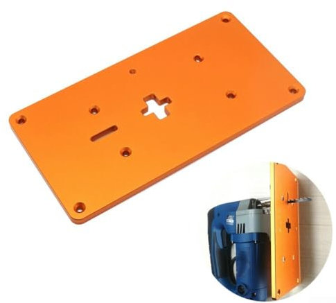 Piastra di inserimento per fresatrice, in lega di alluminio, per banchi da lavorazione del legno, 235 x 20 x 8 mm