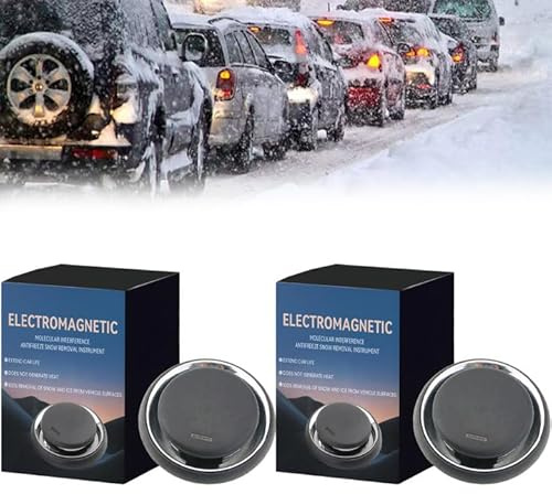 2 Stück Enteiser Auto Innen Auto Enteiser Elektromagnetisch Elektromagnetischer Enteiser Elektromagnetischer Auto-Enteiserr Ideal Schnellen Entfernen von Schnee und Eis von Windschutzscheiben