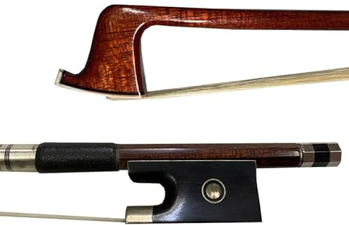 yinfeel hybrid carbon fiber violin bow white horse hair small size 3/4,1/2,1/4 for childern (3/4)