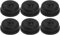 Ymhapp 6 Pcs Black Aquarium Diaphragm Air Pump Replacement Parts - Universal Fit - Silicone Rubber - 2L/day Capacity
