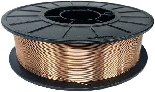 Steel Welding Wire, 0.6mm, 5kg, Spool, Solid Core, Copper Coated