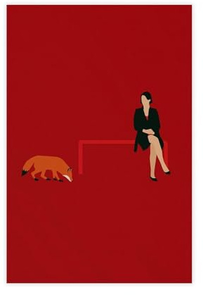 QITJSGD Fleabag Minimalistisches Leinwand-Poster, Wandkunst, Dekordruck, Bild Gemälde für Wohnzimmer, Schlafzimmer, Dekoration, 30 x 45 cm