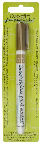 DecoArt Glass Paint Marker, Gold