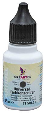 Artidee CREARTEC - Universal-Farbkonzentrat - Farbton: Schwarz - zum Mischen mit unterschiedlichster Materialien wie Lacke, Leime, Gießmassen und Farbe - 25 ml - Made in Germany