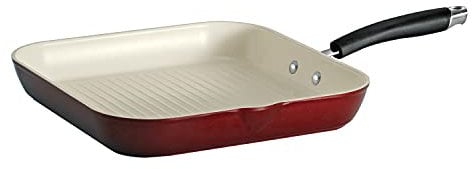 Tramontina Style Ceramica_01 Porcelain Enamel 27.9cm Square Grill Pan, Metallic Copper