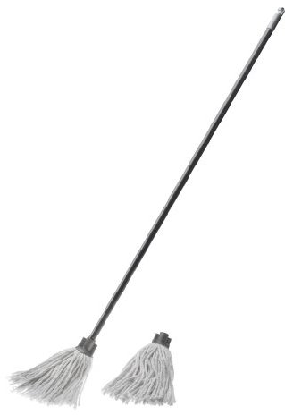 Addis Cotton Mop with Free Refill, Graphite, Multi-Colour, n.a,508889