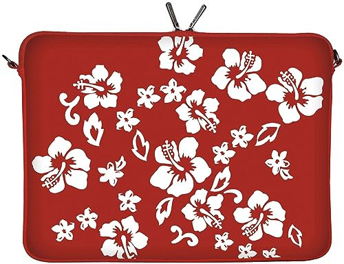 Digittrade LS107-15 Housse de Protection en néoprène pour Ordinateur Portable 15,6 (39,1 cm) Rouge/Blanc
