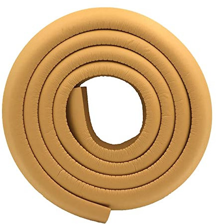 M2cbridge L Shape Extra Thick Furniture Table Edge Protectors Foam Baby Safety Bumper Guard 2 M (wood)