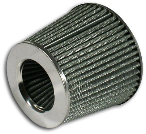 Filtro dell'aria sportivo – 40321 – Filtro Power, argento, 60, 70, 76, 84 e 90 mm, adatto per universale