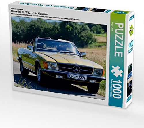 CALVENDO Puzzle EIN Motiv aus dem Kalender Mercedes SL W107 - EIN Klassiker | 1000 Teile Lege-Größe 64 x 48 cm Foto-Puzzle für glückliche Stunden