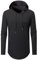 AIYINO Men's S-3XL Fashion Athletic Hoodies Workout Sweatshirt Hip Hop Pullover Hooded XXX-Large Black