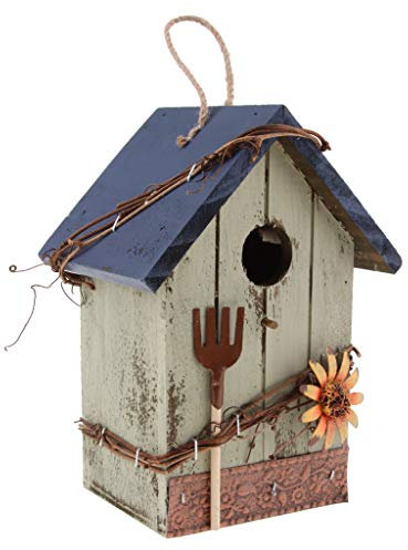 VANKOA Vogelhaus Vogelhäuschen Nistkasten Vogelvilla Meisenkasten Vintage Nisthäusen Meisen Retro Vogelkasten - F#