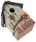 VANKOA Vogelhaus Vogelhäuschen Nistkasten Vogelvilla Meisenkasten Vintage Nisthäusen Meisen Retro Vogelkasten - F#