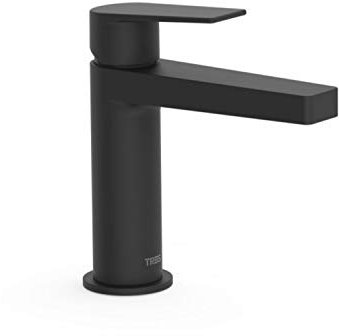 Tres Grifería Tres 211.103.01 - Grifo monomando para lavabo, color negro mate