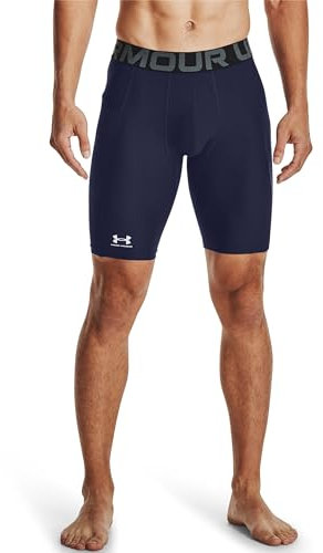 Under Armour Herren UA HG Armour Lng Shorts, leichte kurze Sporthose, atmungsaktive Kompressions-Herrenshorts mit Strength Pocket-Eingrifftasche