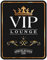 Geprägtes Blech-Schild Arschlecken 350 VIP Lounge, 21,5 x 17 cm