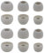Rayker Ear Tips Replacement for JBL Free X Reflect Flow UA Flash UA Sport Flex Headphone, S M L Size Soft Silicon Ear Tips for JBL Free X Reflect Flow UA Flash UA Sport Flex, 6 Pairs, Gray
