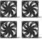 4PCS 24V 80x80x15mm Fan 2Pin DC 8015 Brushless Cooling Case Fan for Cooling PC Computer Case CPU Radiator Cooler Fan 2Pin