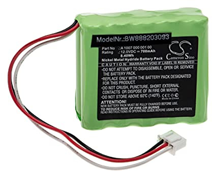 vhbw Akku Ersatz für Dentsply A 1007 000 001 00 | für Medizintechnik (700 mAh, 12 V, NiMH)