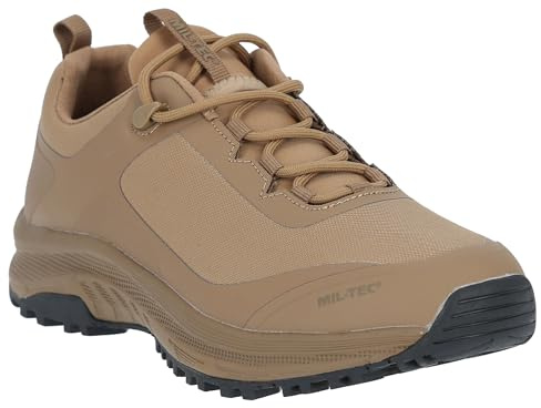 Mil-Tec Tactical Sneaker • Taktische Sportschuhe mit Meshmaterial & Dämpfung • Atmungsaktive Laufschuhe mit antibakterieller Einlegesohle • Leichte Sneakers für Outdoor, Arbeit & Trekking