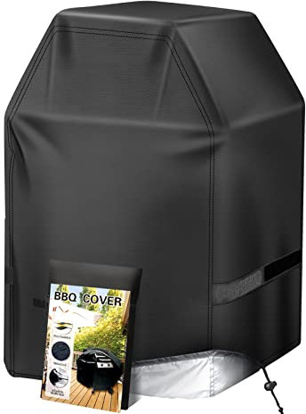 Grill Cover 32 inch Gas BBQ-Cover, Fit Most 2 Burner Grill Waterproof Small Barbeque Cover with Velcro Straps & Adjustable Hem Drawstring for Weber,Nexgrill,Char-Broil, Monument,Dyna-Glo,Kenmore