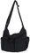 Harilla Fashion Umhängetasche mit Reißverschluss, Seitentaschen, Canvas Crossbody Tote, Verstellbarer Schultergurt, große Umhängetaschen für Studenten auf, SCHWARZ, EINHEITSGRÖSSE