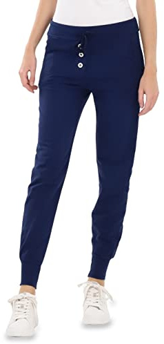 Malito - Damen Jogginghose im Classic Look - Sporthose in Unifarben - Baggy zum Tanzen - Sweatpants - Trainingshose 8021-G