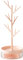 Rotating Jewelry Organizer Stand, 3 in1 Jewelry Tree Stand, Necklace Holder Display with Acrylic Tray for Earrings Necklaces Bracelets Watches Rings -14.56 Inch High (Pink）