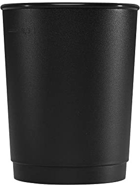 achilles Kaffeebecher, Mehrwegbecher, Trinkbecher, Kunststoffbecher LFGB geprüft, spülmaschinenfest, stapelbar, 330 ml, Becher schwarz, 10 Stk.
