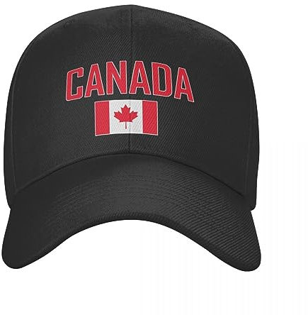 OAKITA Basecap Kanada Ländername Mit Flagge Sonne Baseballkappe Atmungsaktive Verstellbare Männer Frauen Outdoor Fußballmütze Für Geschenk