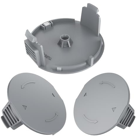 EVENLINKICS 3 Stück Spulenabdeckung, kompatibel mit Bosch UnicersalGrassCut 18/18-26/18-260 Rasentrimmer, kann Prototyp Spulenabdeckung 1600A01R5J ersetzen.