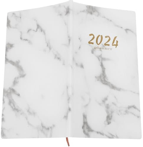 DIKACA 1 Notizbücher Notizbuch oraganizer Terminkalender Tagebuch-Schreibbuch Wochenplan-Pad Unterrichtsplaner Gerades Agenda-Buch Wochenplaner planen reisen Weiß