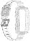 Transparentes Armband mit Uhrengehäuse für Huawei Band 7/6/6 Pro, Honor Bnad 7/6