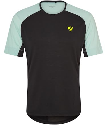 Ziener Herren NENTIN Funktions-Shirt - Fahrrad|Outdoor|Fitness|Sport - atmungsaktiv,schnelltrocknend,Kurzarm, Black, 52