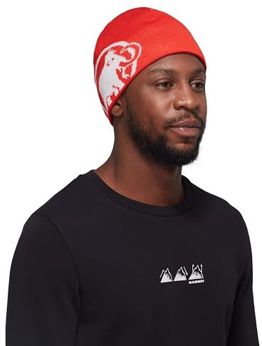 Mammut Tweak Beanie rot-weiß Einheitsgröße