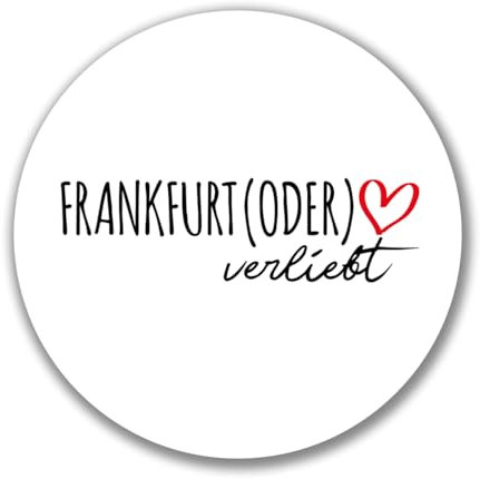 Huuraa Aufkleber Frankfurt (Oder) verliebt Geschenk 10cm Sticker Frankfurt (Oder) Geschenkidee