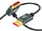 Thsucords Cable HDMI 2.1 Ultra Delgado 8K en ángulo Ascendente de 90 Grados 1M, Cable Flexible Delgado de Alta Velocidad Compatible con 4K @120Hz 8K @60Hz Compatible con Roku TV/HDTV/PS5/Blu-ray