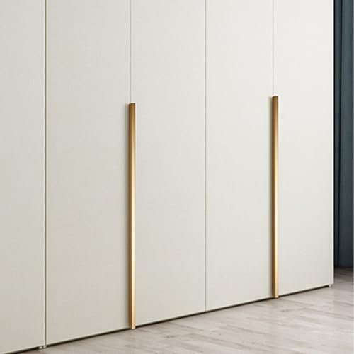 Küchengriffe Gold Lang, 2 Stück Möbelgriffe Aluminiumlegierung Griffen | Sprühfarbe, Schubladengriffe Länge:80-1000mm Schrankgriffe Goldfarben Griffe für Kleiderschrank Küchenschränke 960mm/37.8in